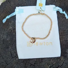 Extends Classic Gold 3mm Bracelet - Paw Print Charm
