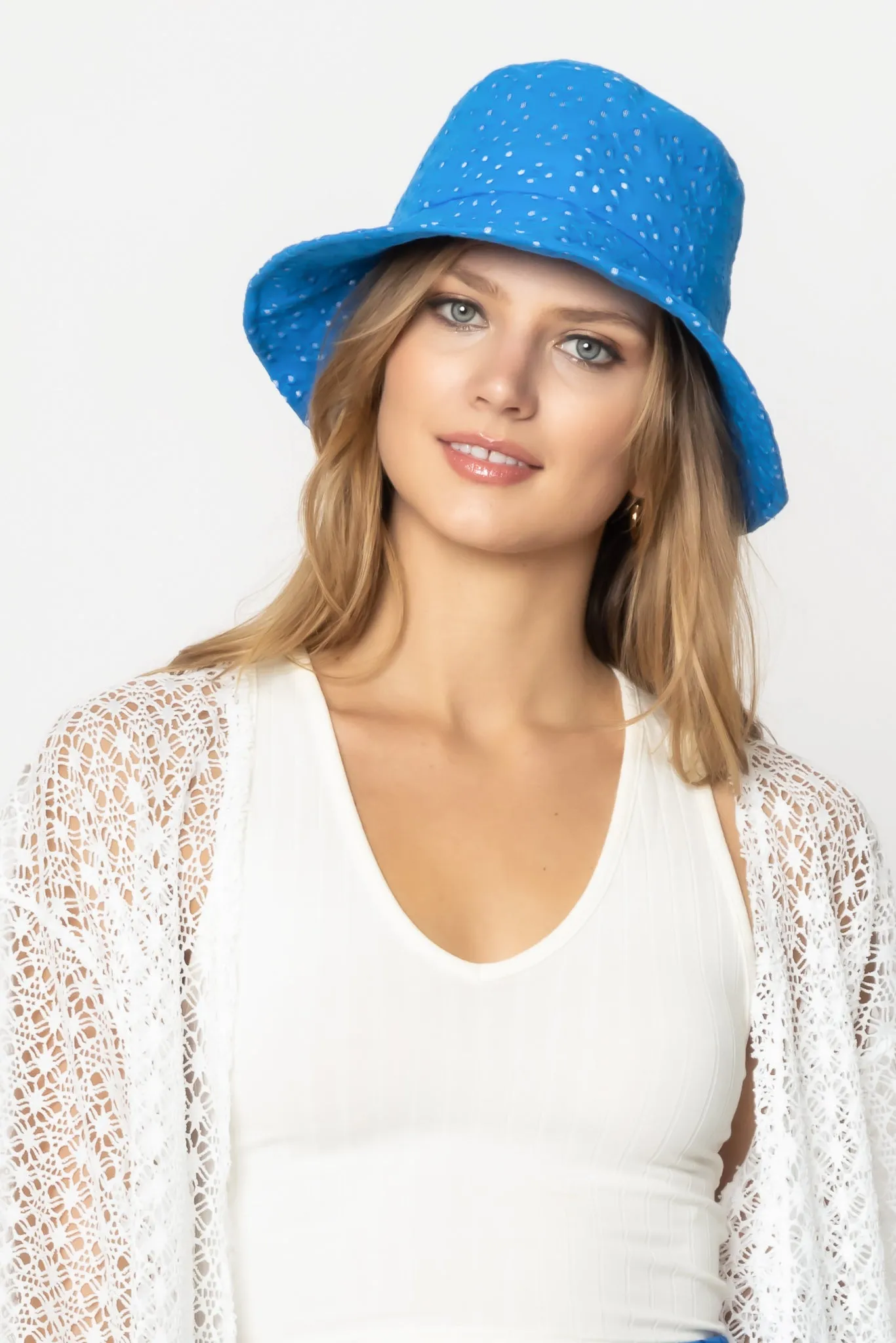 Eyelet Bucket Hat