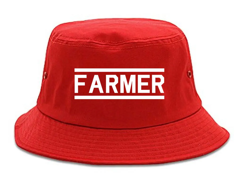 Farmer Farm Mens Bucket Hat