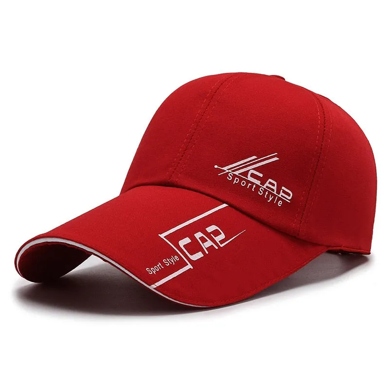 Fashion Kpop Men's Baseball Cap Long Brim Snapback Dad Hats For Women Gorras Hombre Trucker Cap Male Sun Golf Caps