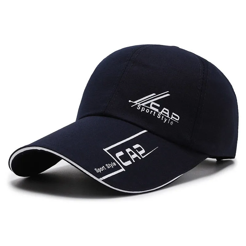 Fashion Kpop Men's Baseball Cap Long Brim Snapback Dad Hats For Women Gorras Hombre Trucker Cap Male Sun Golf Caps
