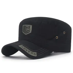 Flat Top U.S. ARMY Military Cap Bone Baseball Cap For Men Cotton Camouflage Tactical Snapback Hats