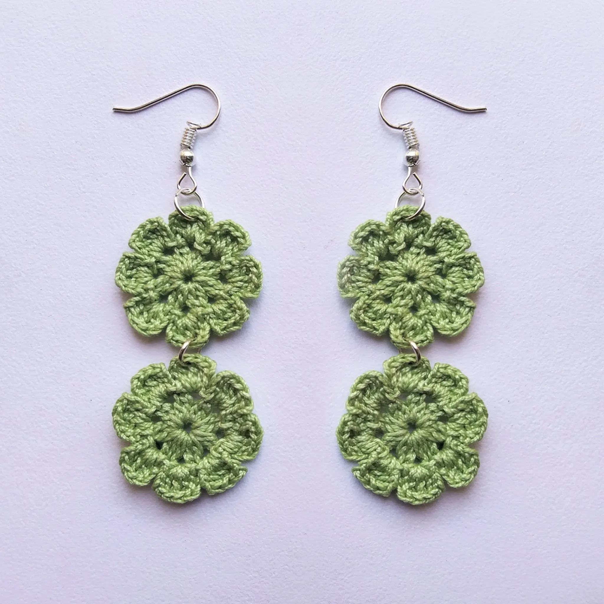 Floral Diva- Handmade Crochet Earring
