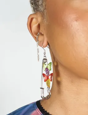 FLY AWAY BUTTERFLY EARRINGS - RAINBOW