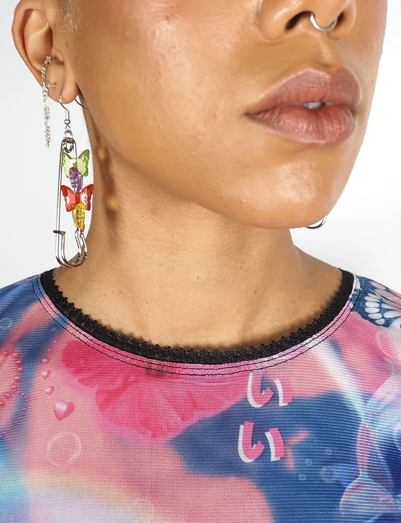 FLY AWAY BUTTERFLY EARRINGS - RAINBOW