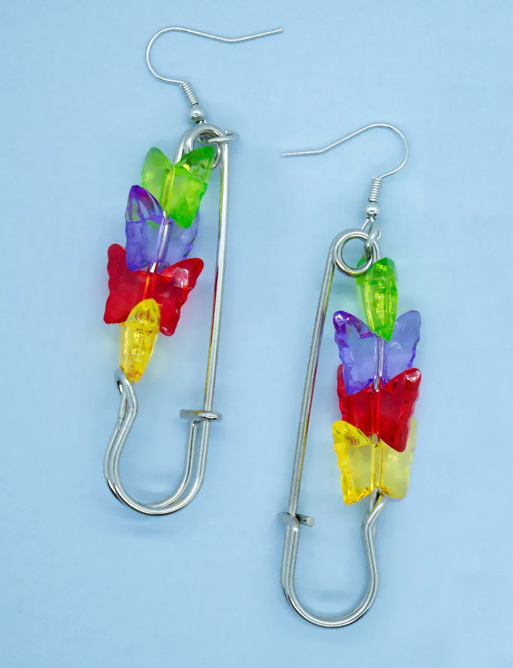 FLY AWAY BUTTERFLY EARRINGS - RAINBOW