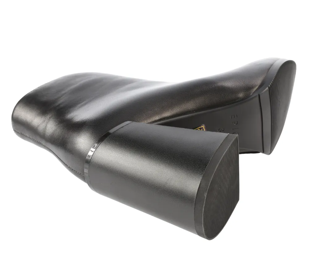 Ghete elegante, dama, EPICA, SR901-0613-Y1J negru, piele naturala, cu toc