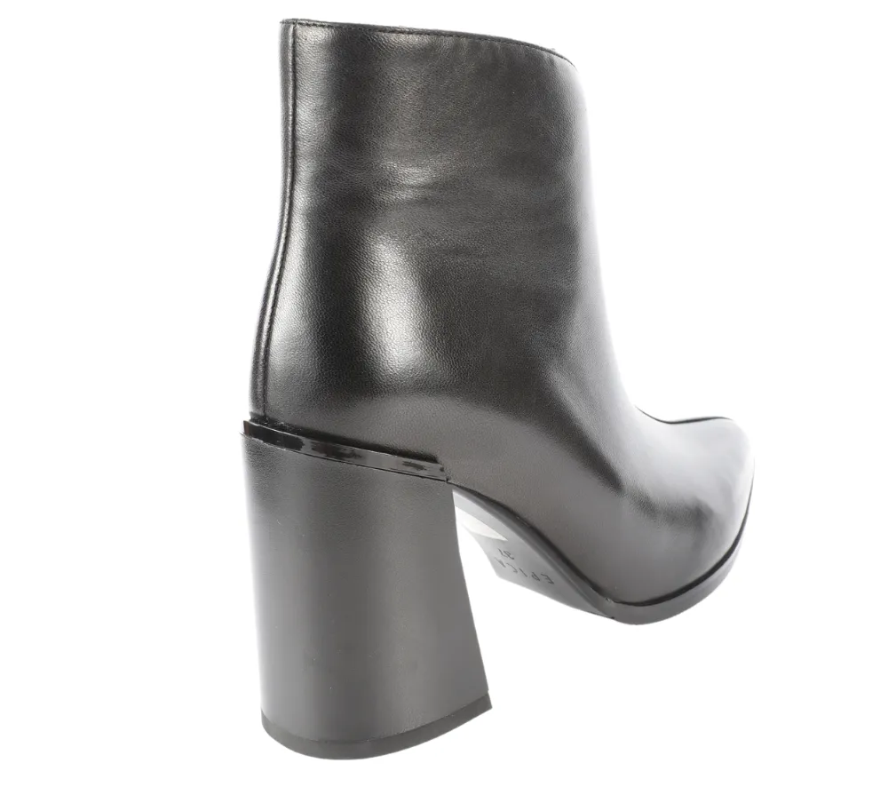 Ghete elegante, dama, EPICA, SR901-0613-Y1J negru, piele naturala, cu toc