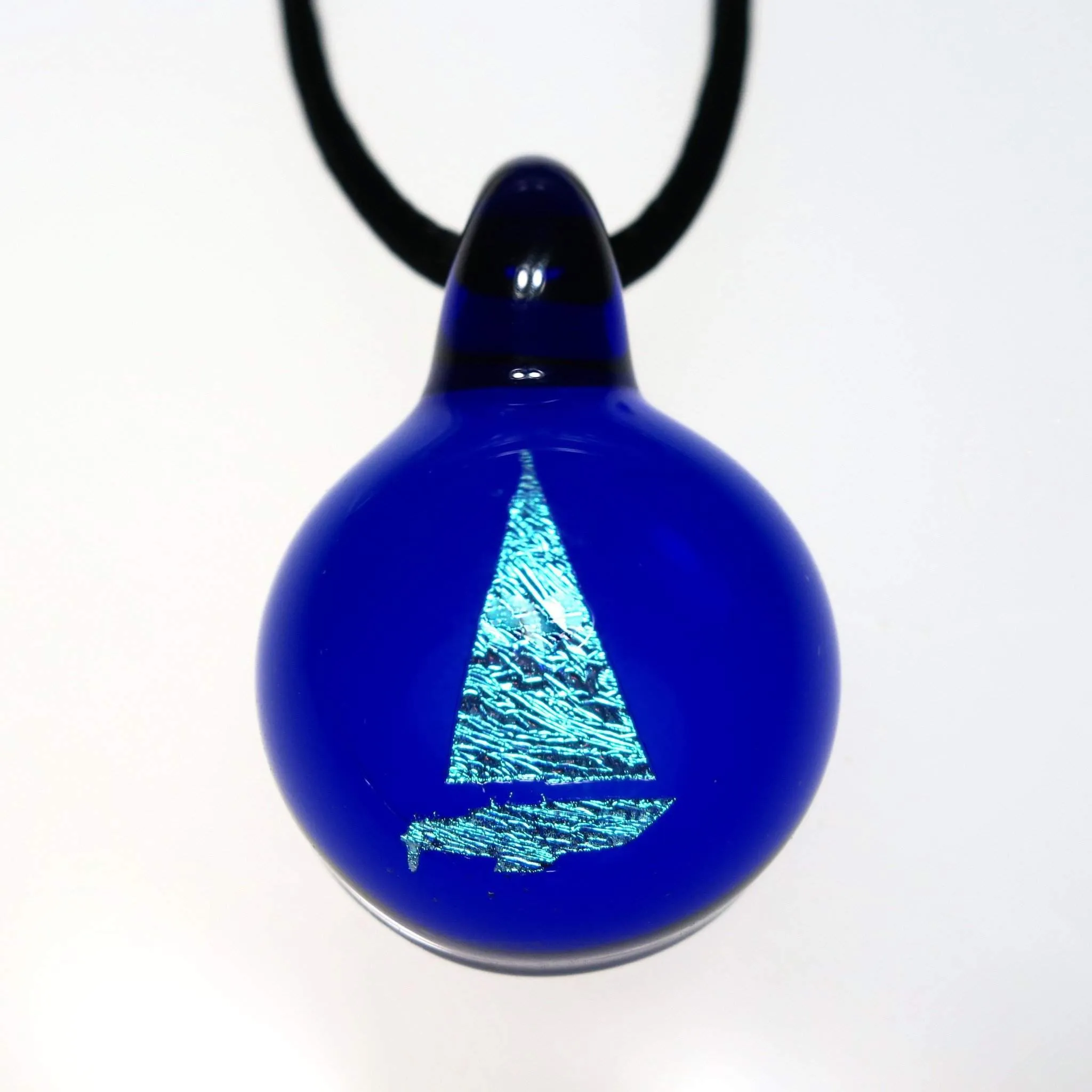 Glass Sailboat Pendant