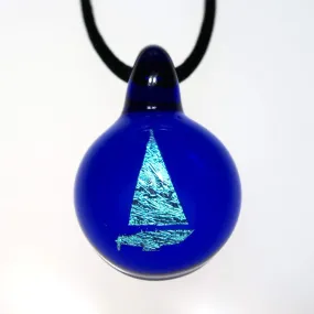 Glass Sailboat Pendant