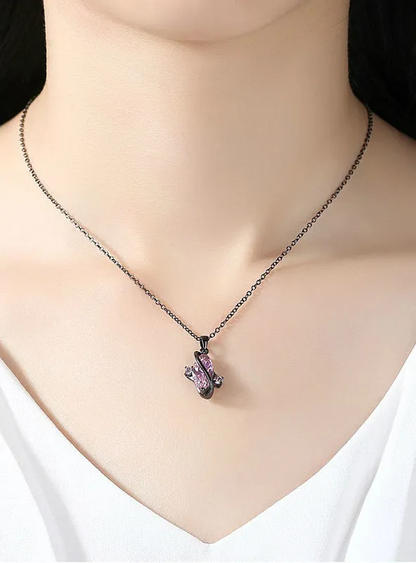 Gold Color Chain Cubic Zirconia Necklaces