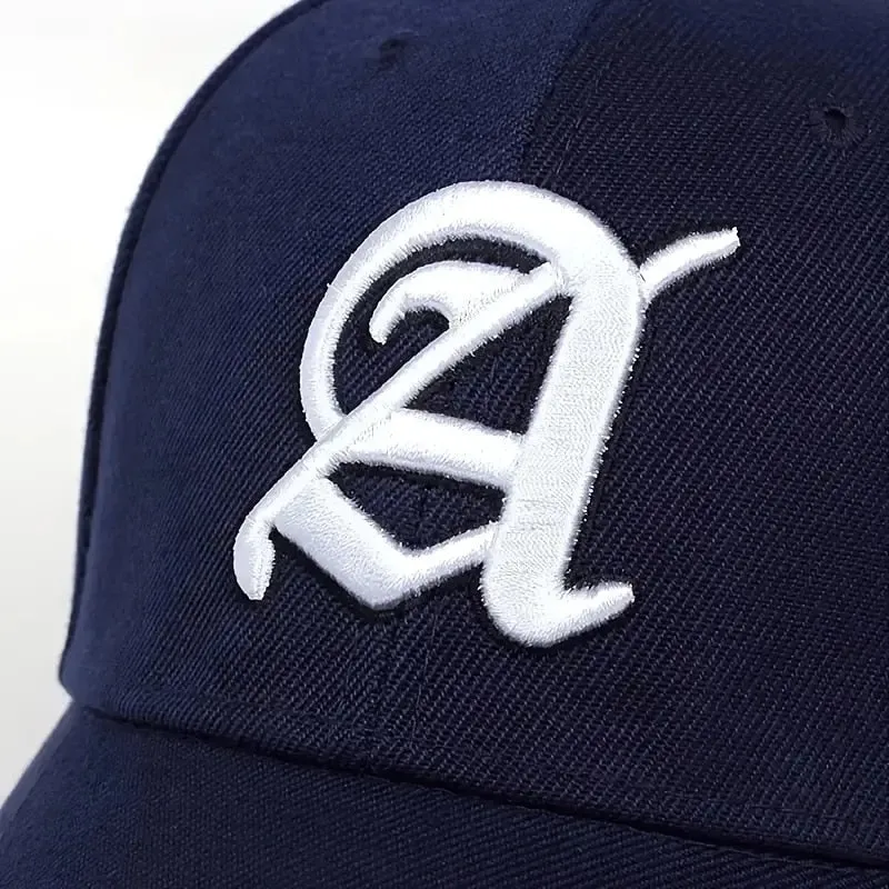 Gothic Letter A Black Cap Man Luxury Brand Outdoor Sport Baseball Caps for Men Hat Baseball Hats