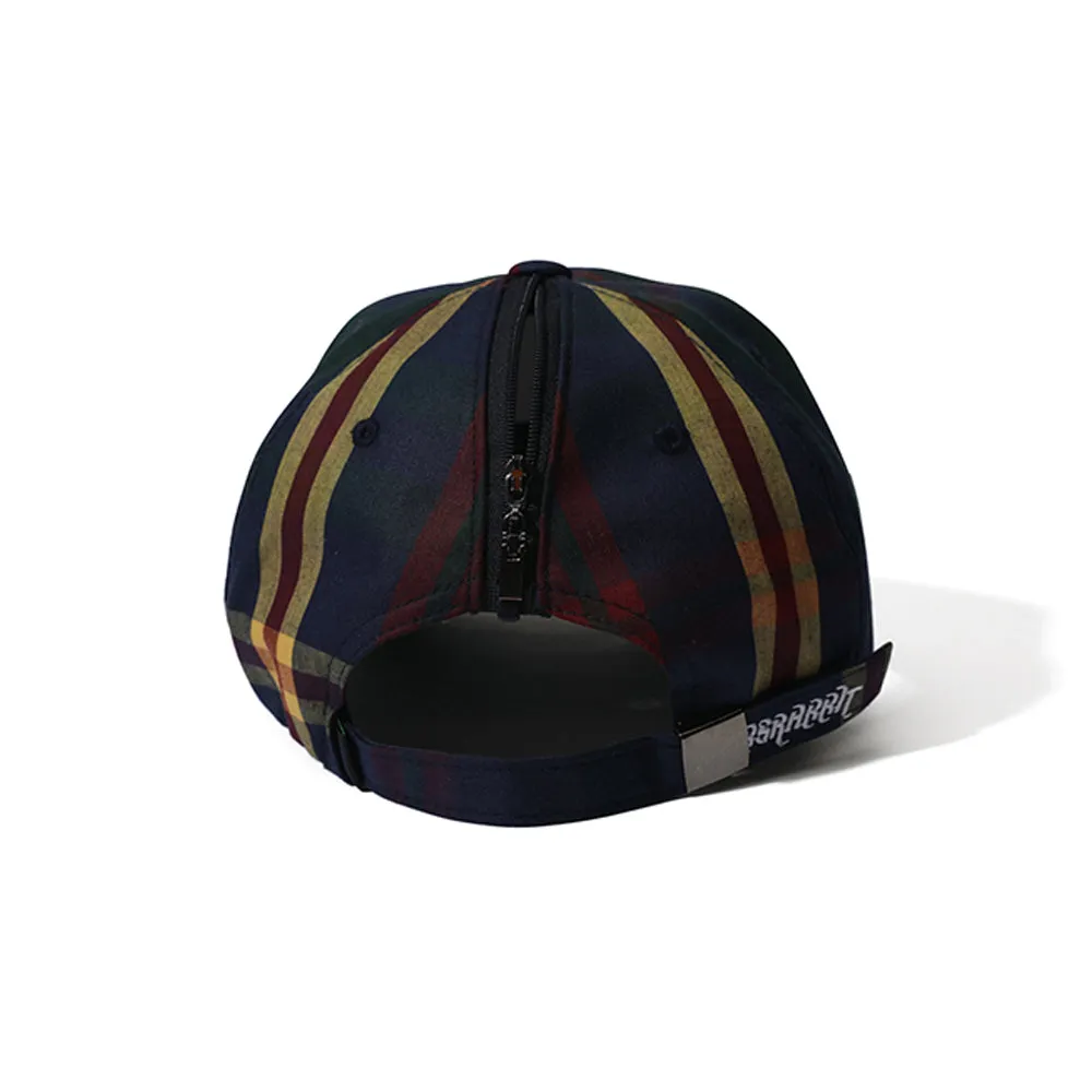 GR OPEN ZIPPER CAP NAVY CHECK