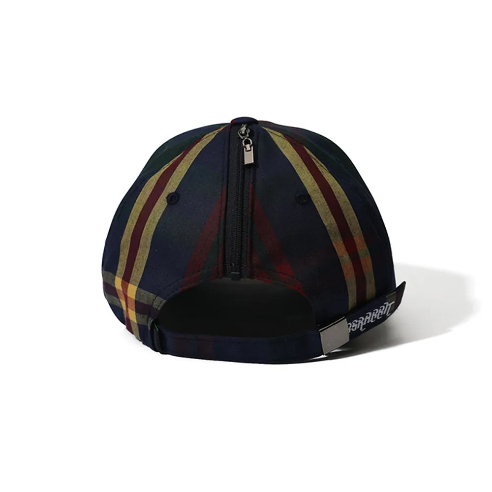 GR OPEN ZIPPER CAP NAVY CHECK