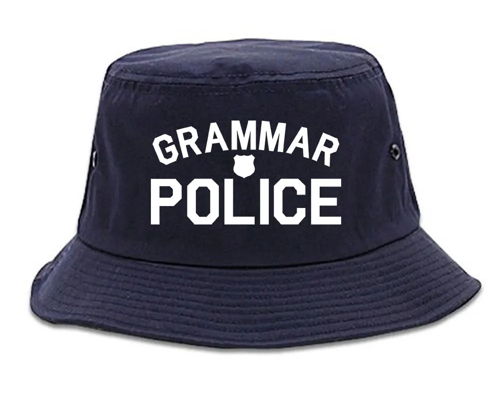 Grammar Police Gag Mens Bucket Hat