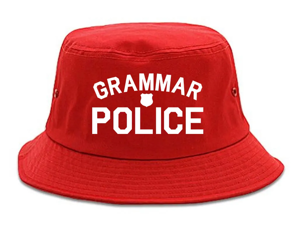 Grammar Police Gag Mens Bucket Hat