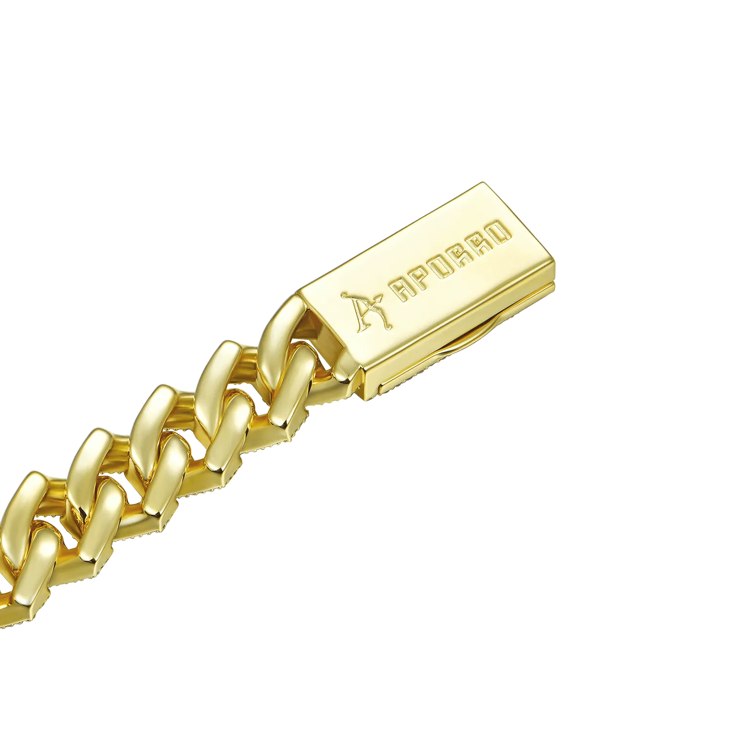 Halo Emerald Cut Prong Cuban Link Bracelet - 15mm
