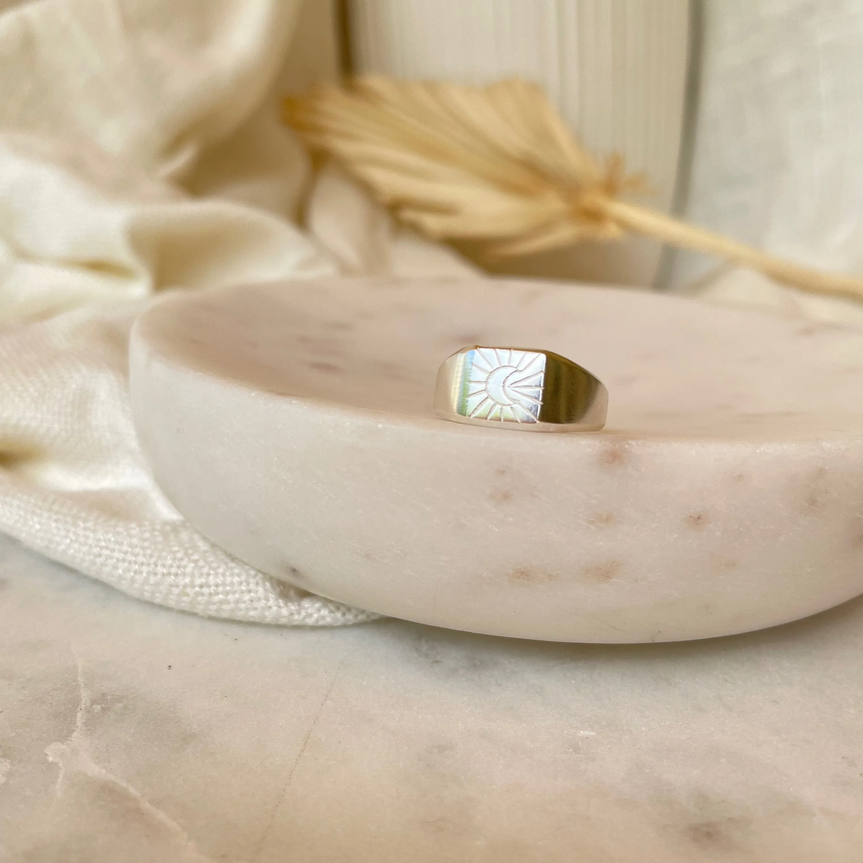Harvest Moon Sterling Silver Ring