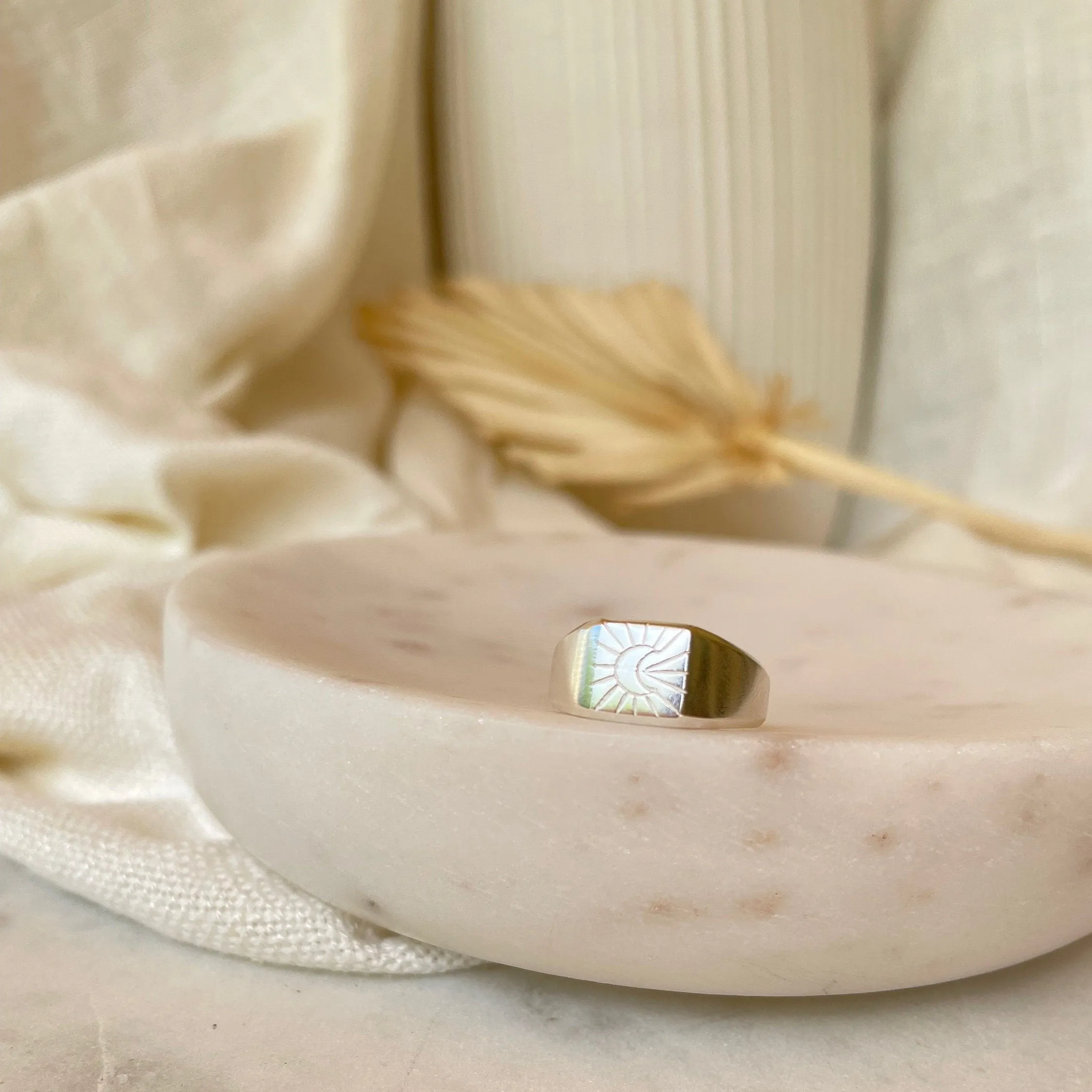 Harvest Moon Sterling Silver Ring