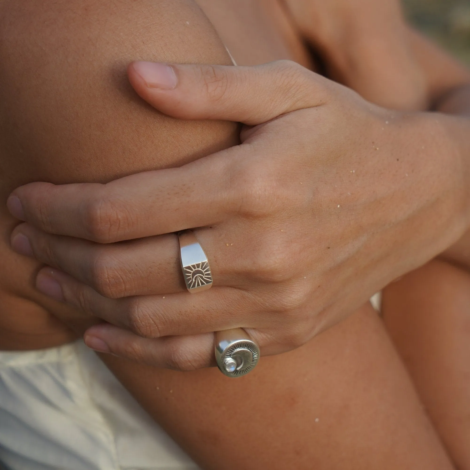 Harvest Moon Sterling Silver Ring