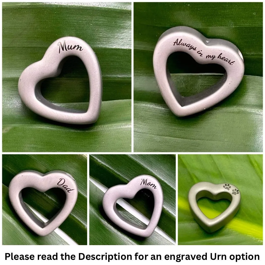 Heart Urn Paracord Cremation Bracelet