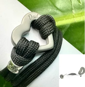 Heart Urn Paracord Cremation Bracelet