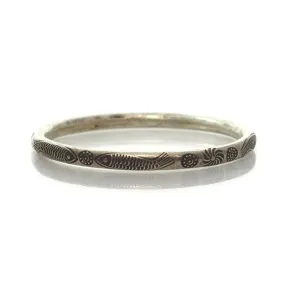 Hmong 95% Pure Silver Hand Finished Cuff Bracelet -5