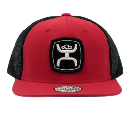 Hooey "Zenith" Red Trucker Snap Back Hat 2224T-RDBK