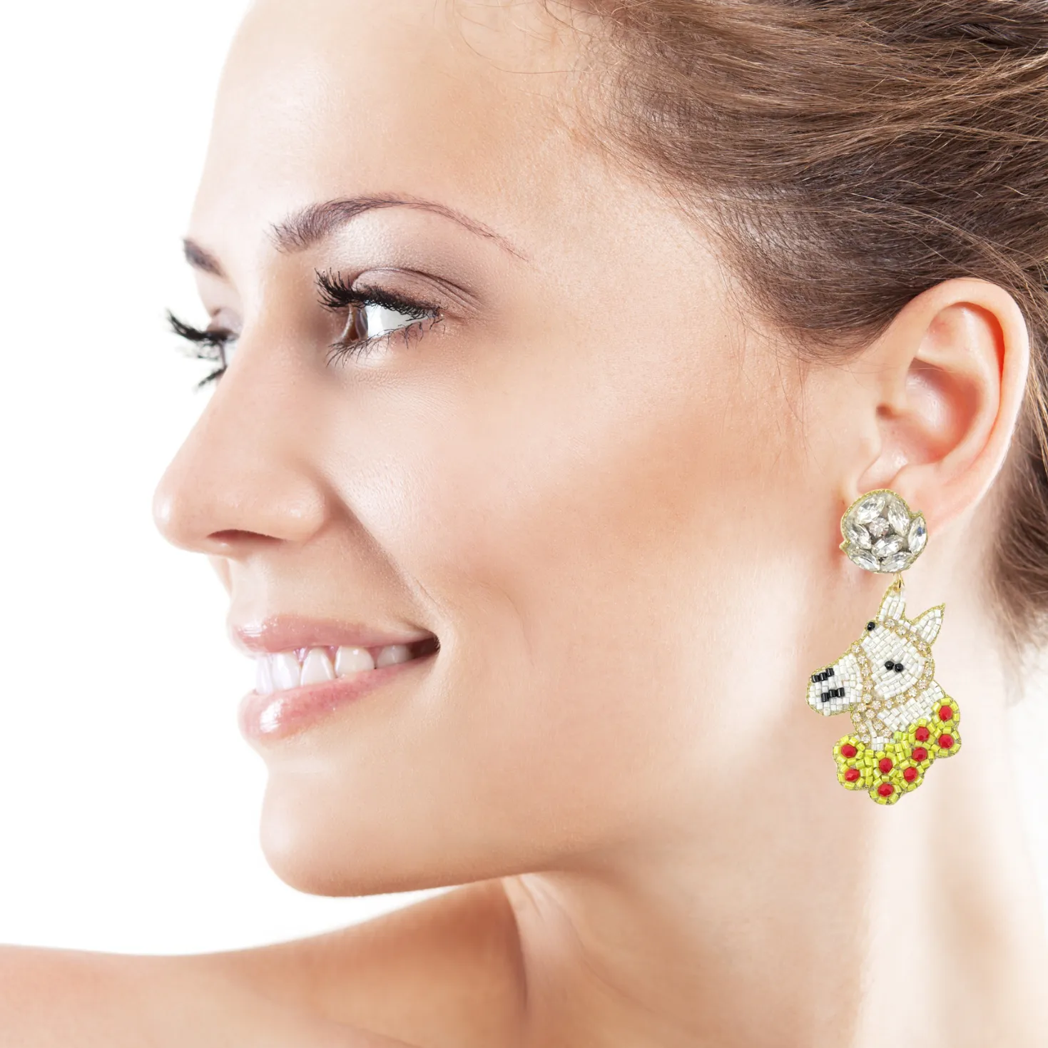 Horse Beaded Earrings