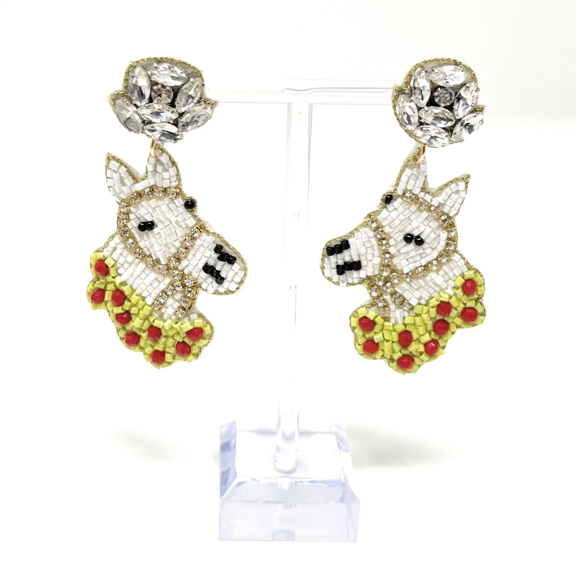Horse Beaded Earrings