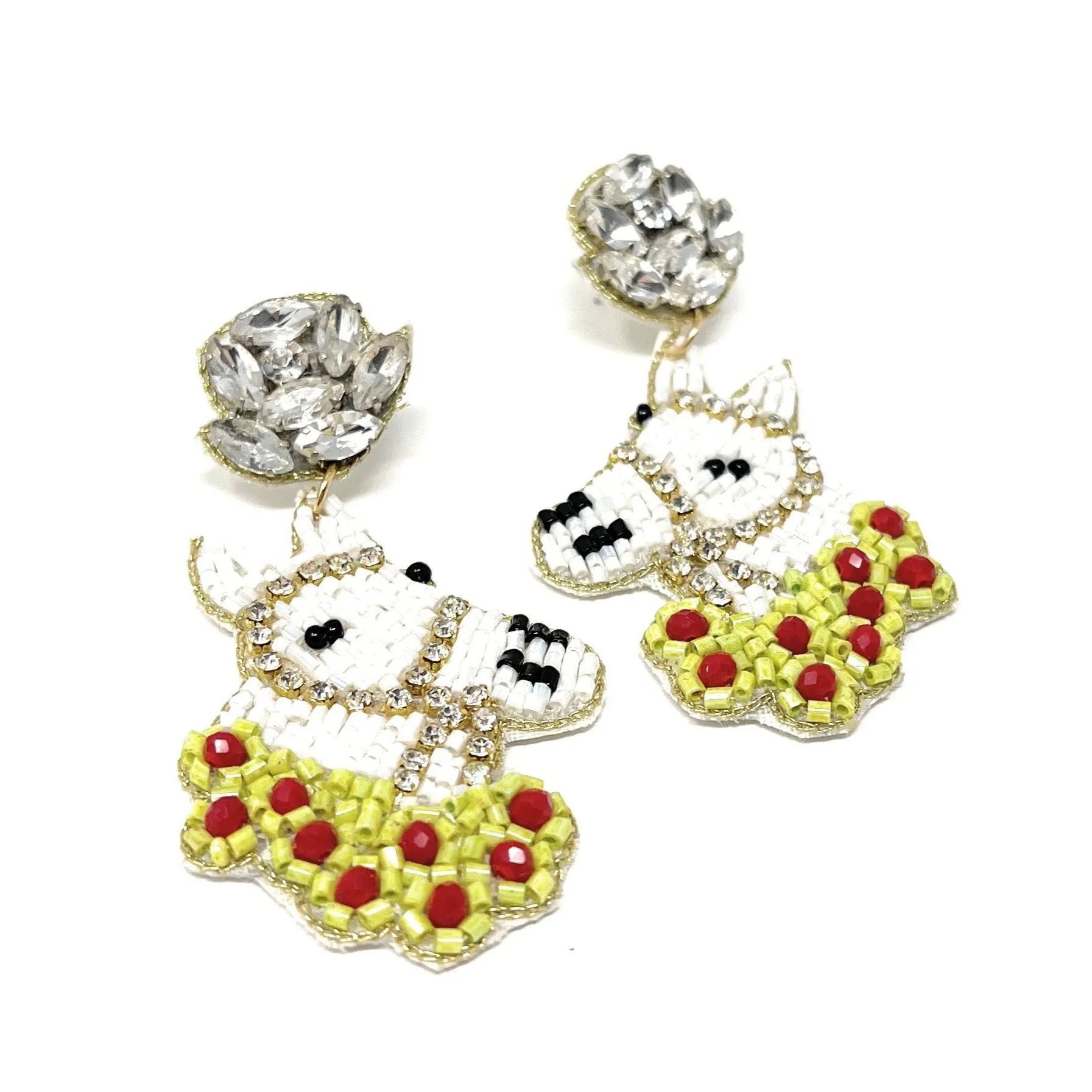 Horse Beaded Earrings