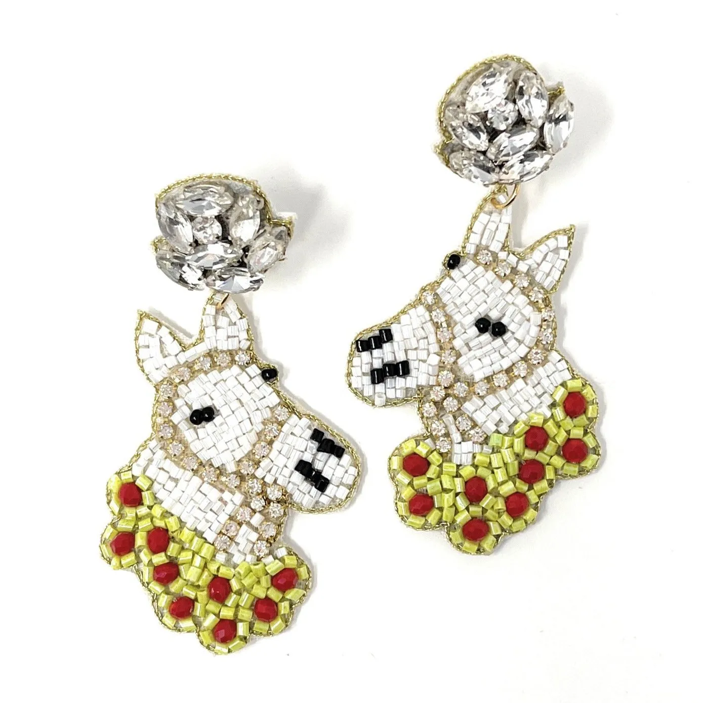 Horse Beaded Earrings