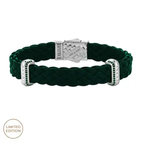 Iconic Emerald Elements Leather Bracelet