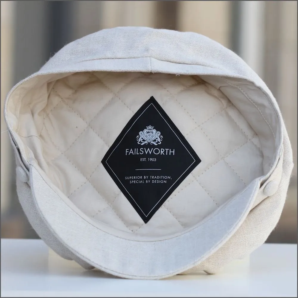 Irish Linen Mariner Natural Cap 