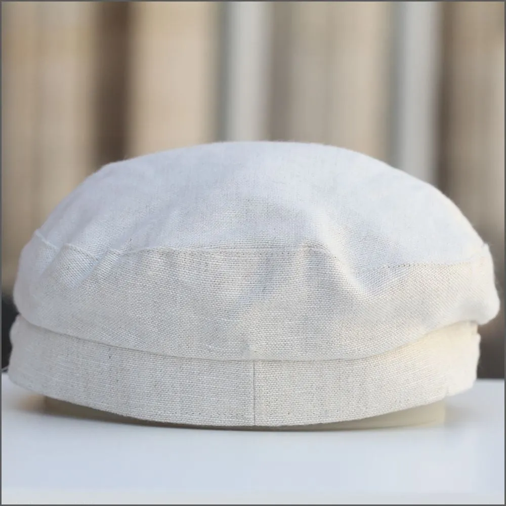 Irish Linen Mariner Natural Cap 