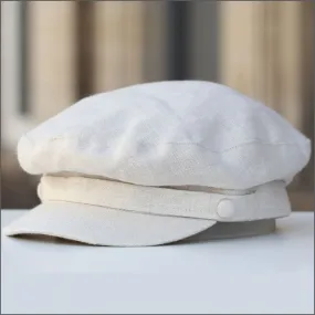 Irish Linen Mariner Natural Cap 
