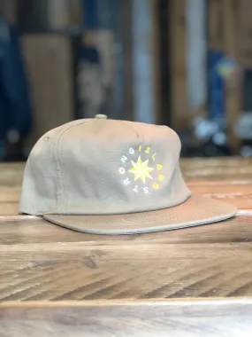 Island Star // 5 Panel Organic Cap - Sand