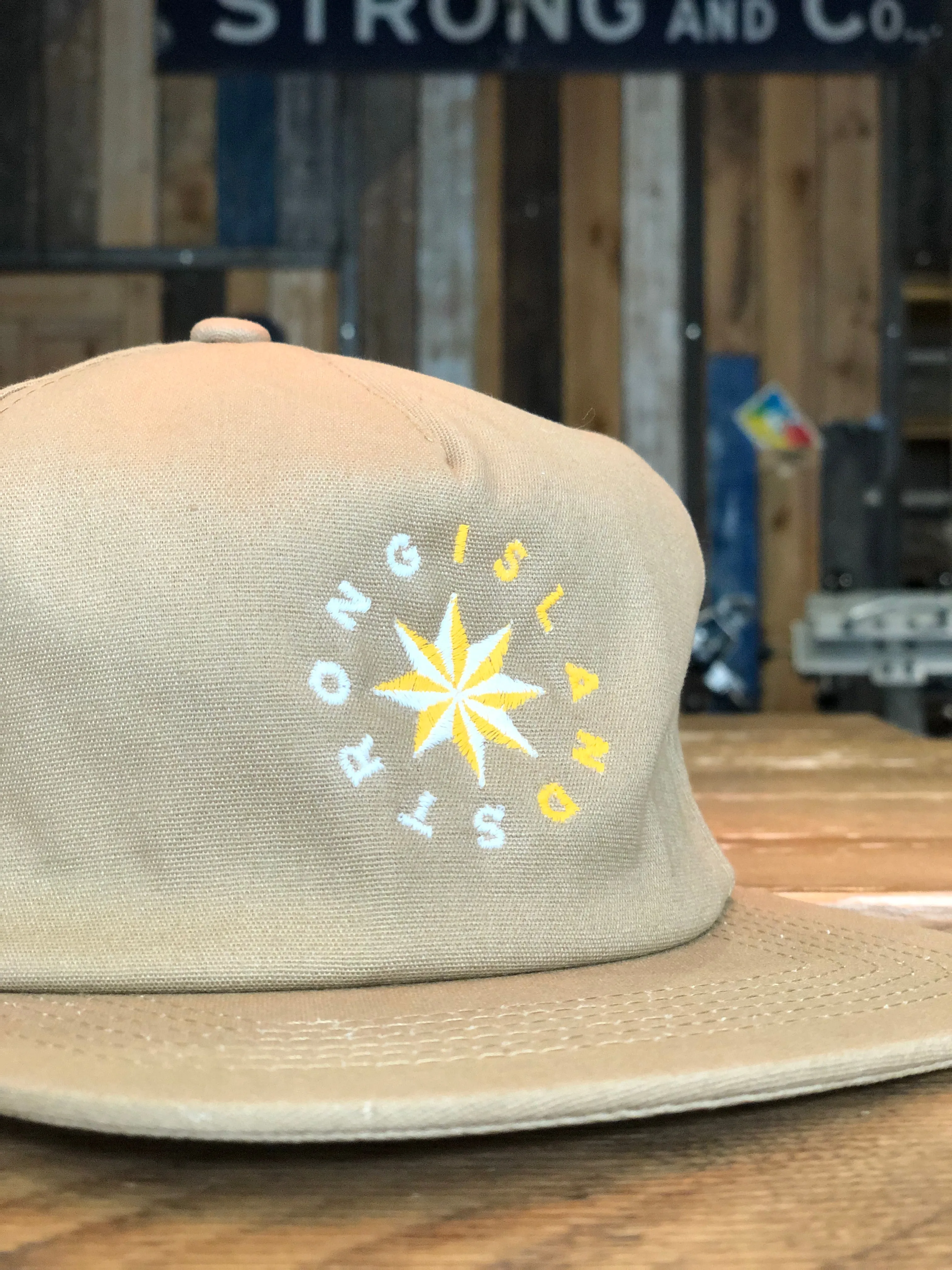 Island Star // 5 Panel Organic Cap - Sand