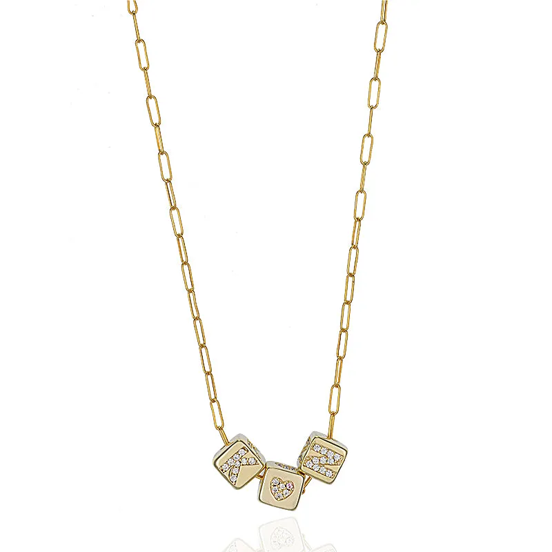 Jade Add an Initial Necklace