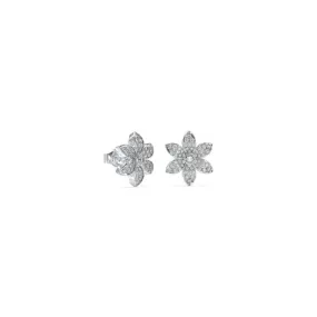 Ladies 15mm Pave Flower Stud Earrings UBE04145RH