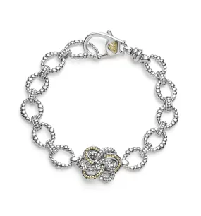 LAGOS Love Knot Two Tone Link Bracelet