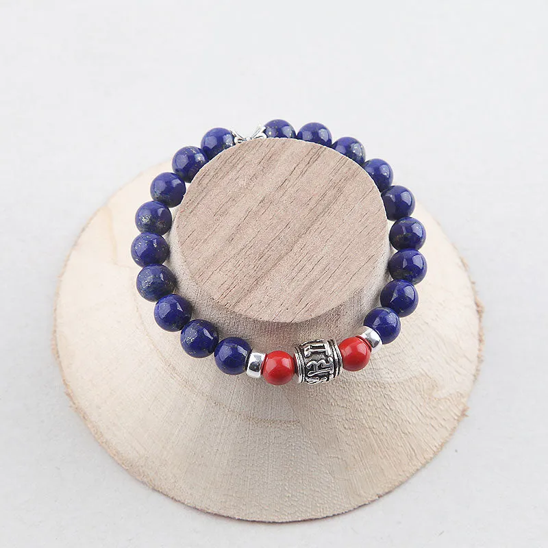 Lapis Lazuli Beads Bracelets December Birthstone Gemstone Jewelry Accessories for Women