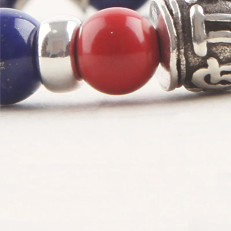 Lapis Lazuli Beads Bracelets December Birthstone Gemstone Jewelry Accessories for Women