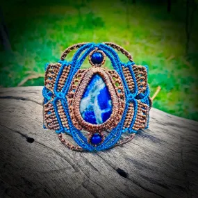 Lapis lazuli bracelet (unique design)
