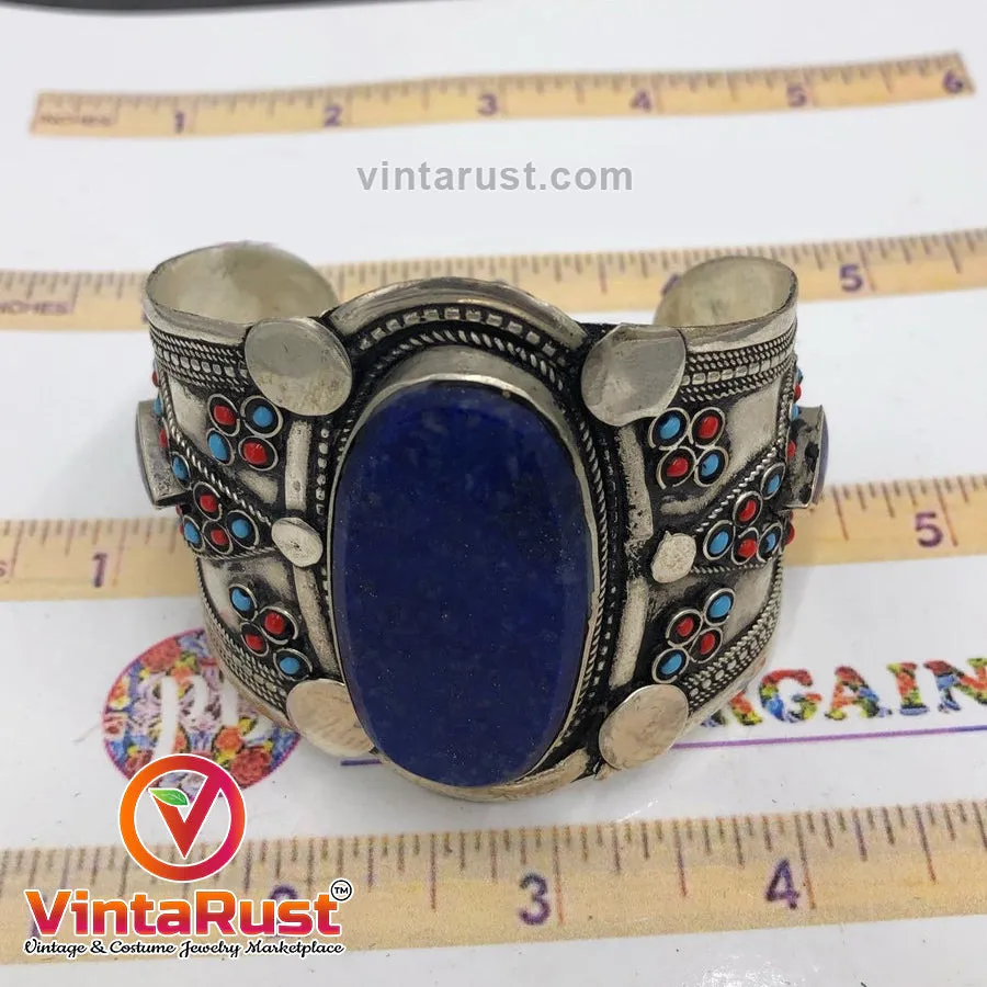 Lapis Lazuli Stones Bracelet With Beads