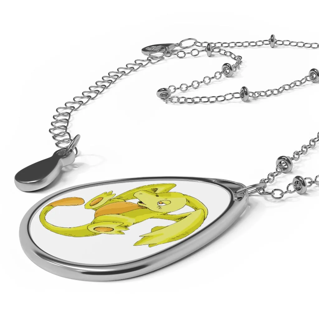 Lighender Oval Necklace