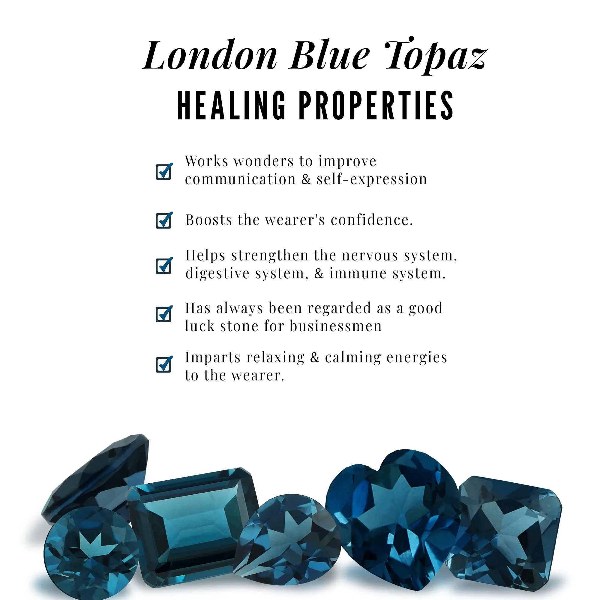 London Blue Topaz Solitaire Flower Engagement Ring with Diamond