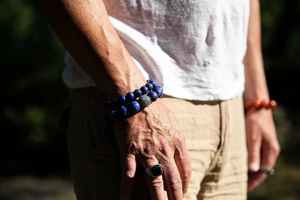 Luxury Lapis Lazuli Labradorite Natural Gemstone Bracelet