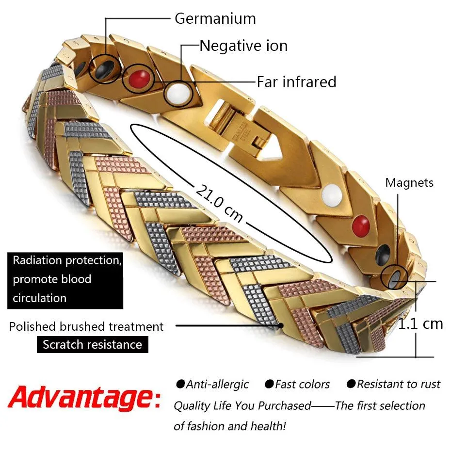 Magnetic Bracelets Bangle Charm Jewelry For Women's Men's Unisex #OSB-184G