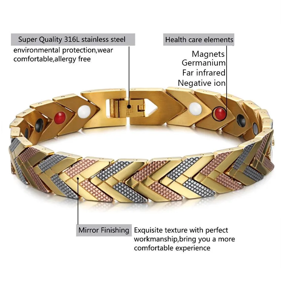 Magnetic Bracelets Bangle Charm Jewelry For Women's Men's Unisex #OSB-184G